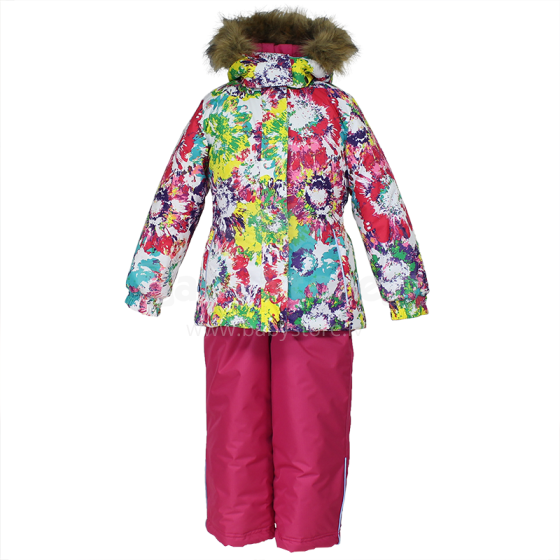 Huppa '17 Renely Art.41850030-61220 Šilta kūdikių žieminė šiltų kostiumų striukė + kelnės (92-140 cm)