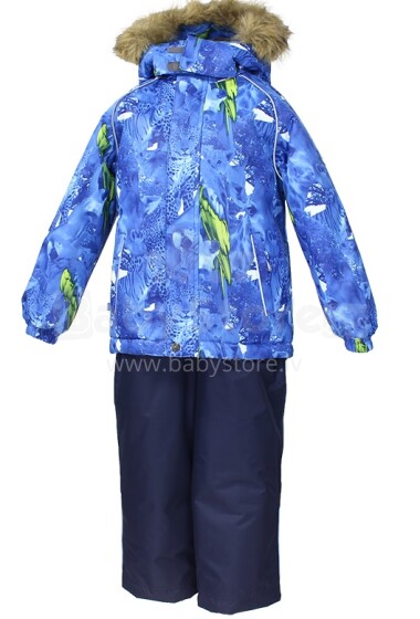 Huppa '17 Remi Art.41060030-63586 Šilta kūdikių žieminė šiltų kostiumų striukė + kelnės (92-140 cm)