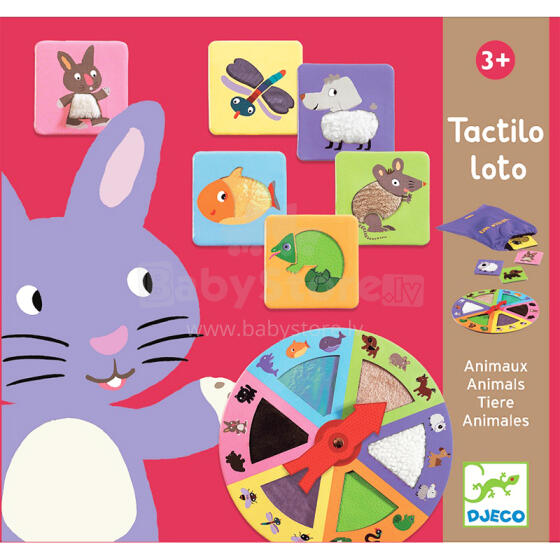 Djeco Tactilo Lotto Animals Art.DJ08129