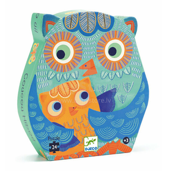 Djeco Puzzle Hello Owl Art.DJ07215 Silueta puzle - Sveika, Pūce!