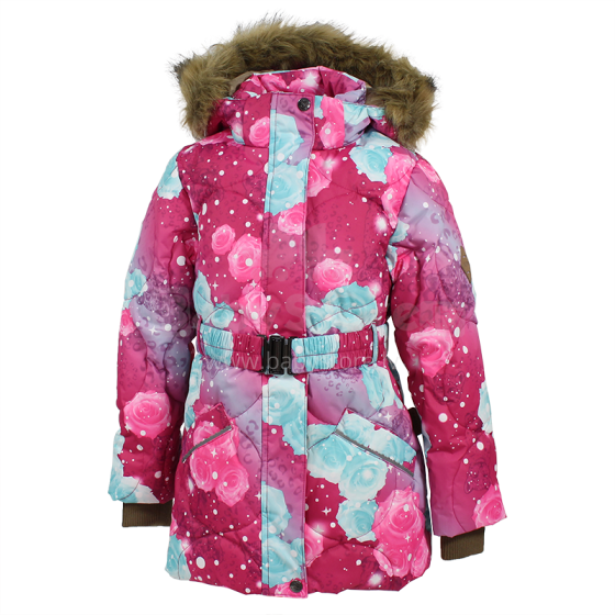 Huppa '17 Noomi Art.17500055-61163 Удлинённая пуховая куртка для девочек (размер 98 -158 см)