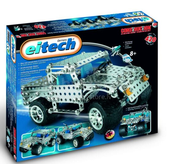 „Eitech Jeep Art.C09“ metalo konstruktorius