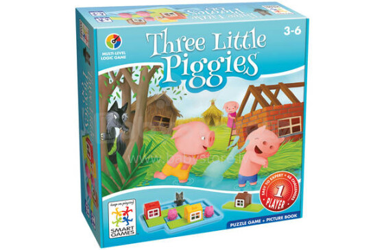 Smart Games Art.710932778/SG019 Three Little Piggies  Attīstoša galda spēle