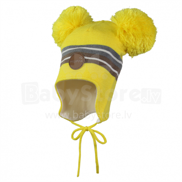 Huppa '17 Minny Art.80350000-60002 Теплая вязанная шапочка для деток с хлопковой подкладкой (XS)