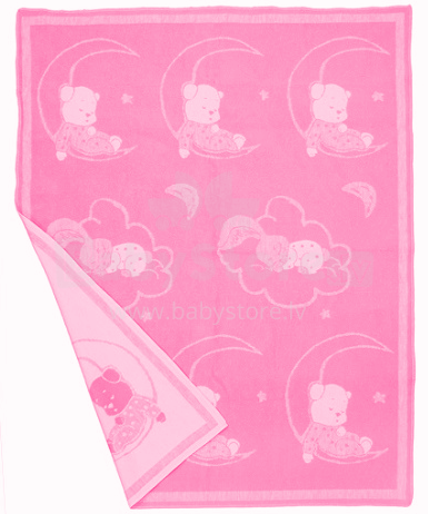 WOT ADXS 015/1072 Aukštos kokybės vaikiška medvilninė antklodė (antklodė) / pledas 100x118 cm