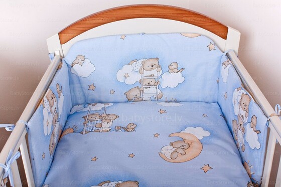 Puchatek Bērnu gultiņas aizsargapmale 360 cm