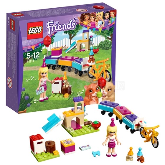 „Lego Friends“ 41111 str. Konstruktoriaus vakarėlių traukinys
