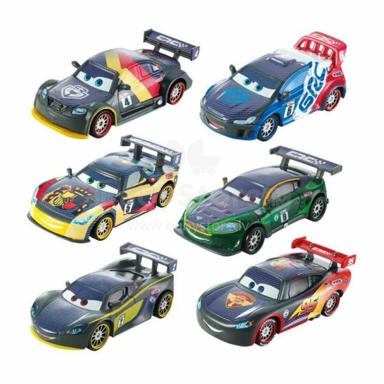 Mattel Cars Carbon Vehicle Art.DHM75 Машинки карбоновые гонщики(1шт.)