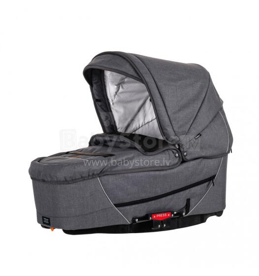 Emmaljunga '17 City Carrycot Supreme Art. 26709 Lounge Grey Люлька для коляски