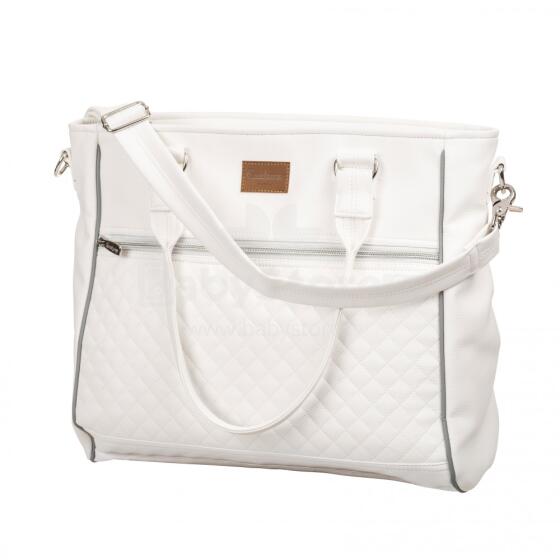 Emmaljunga Exclusive Art. 46925  White Leatherette Bag