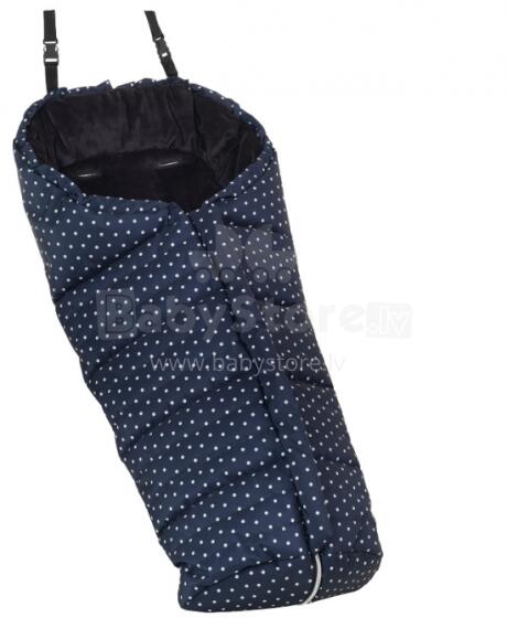 Emmaljunga '17 Polar Footmuff Art. 56740 Navy Dots