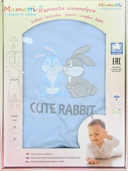 Mamatti Cute Rabbit blue