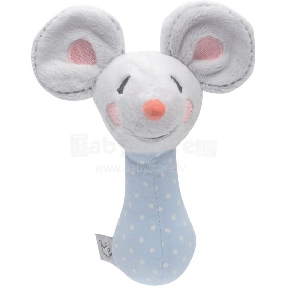 Bebejou Rattle Little Mice Art.307253  Мягкая игрушка с пищалкой Мышка