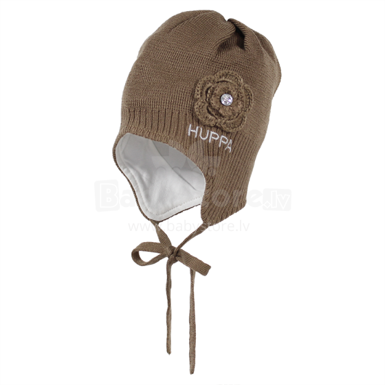 Huppa '17 Loora Art.83890000-60031 Megztinė kūdikių kepurė žiemai su medvilniniu pamušalu (dydis XS-M)