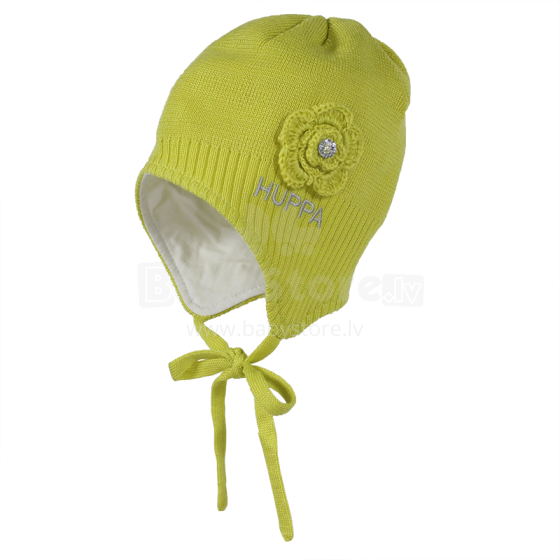 Huppa '17 Loora Art.83890000-60002 Megztinė kūdikių žieminė kepurė su medvilniniu pamušalu (dydis XS-M)