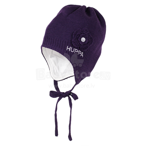Huppa '17 Loora Art.83890000-60053 Теплая вязанная шапочка для деток с хлопковой подкладкой (р.XS-M)