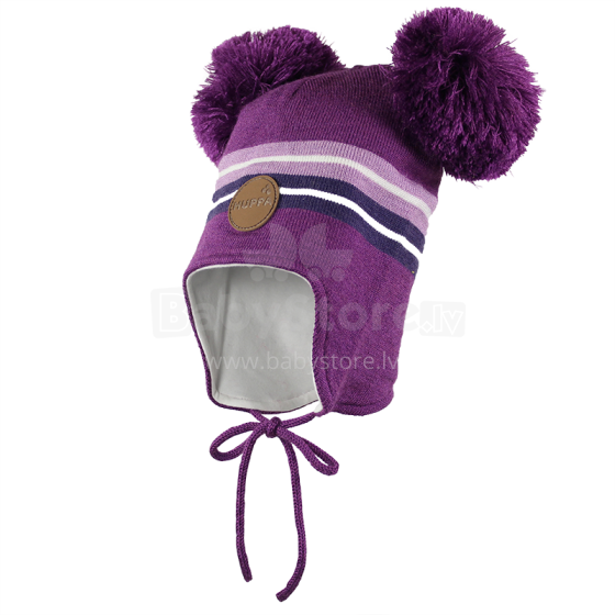 Huppa '17 Minny Art.80350000-60073 Megztinė kūdikių žieminė kepurė su medvilniniu pamušalu (dydis SM)