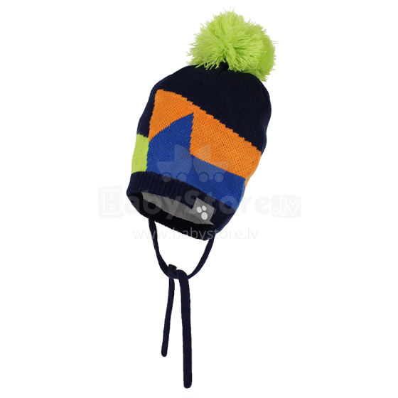 Huppa '17 Kerim Art.80160000-60086 Megztinė kūdikių kepurė žiemai su medvilniniu pamušalu (dydis XS-M)