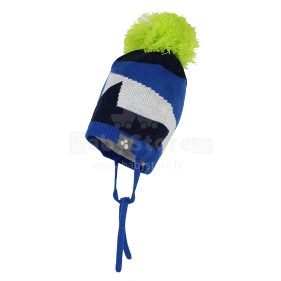 Huppa '17 Kerim Art.80160000-60035 Megztinė kūdikių kepurė žiemai su medvilniniu pamušalu (dydis XS-M)