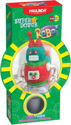 Paulinda Super Dough Baby Robot Art.081178-1 Plastilīns
