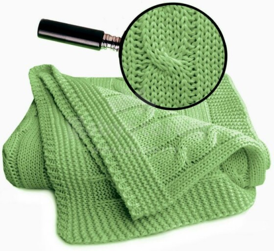 Wallaboo Noa Lilly Green  Art.WBN.0515.4905 Детское одеяло из органического хлопка, 70x90 cм