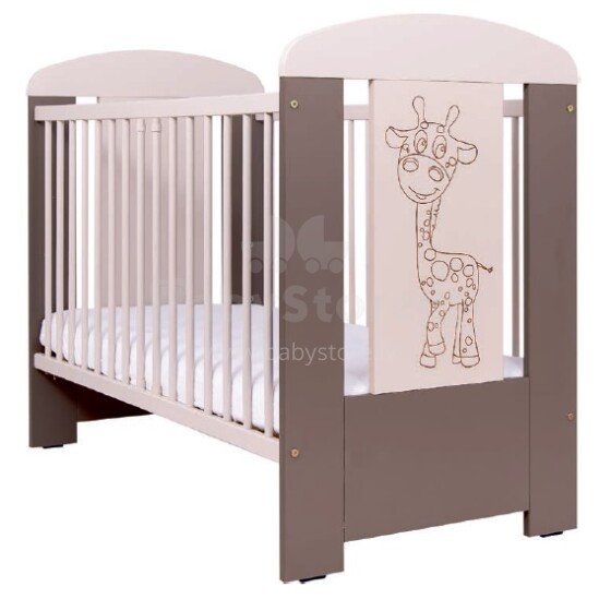 Drewex Zyrafka Art.88110 Детская кроватка с ящиком 120x60 см