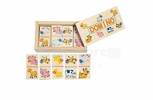 „Woodyland Domino Animals“ 90021 medinis žaidimas - „Domino“