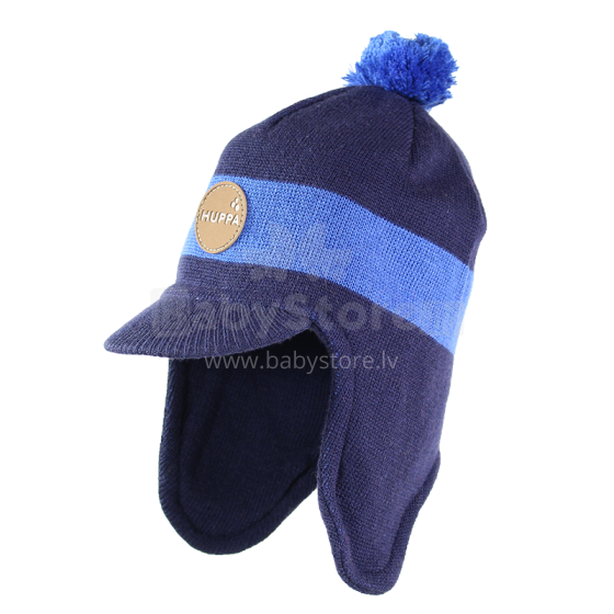 Huppa '17 Peak  Art.80340000-60086 Теплая вязанная шапочка для деток с хлопковой подкладкой (р.S-L)