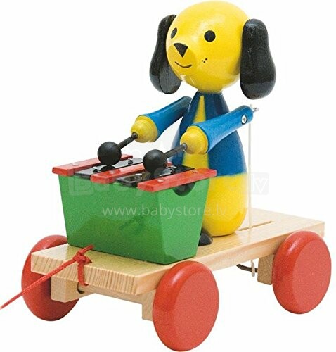 Woodyland Art.90202 Mokomasis žaislas Šuo su ksilofonu