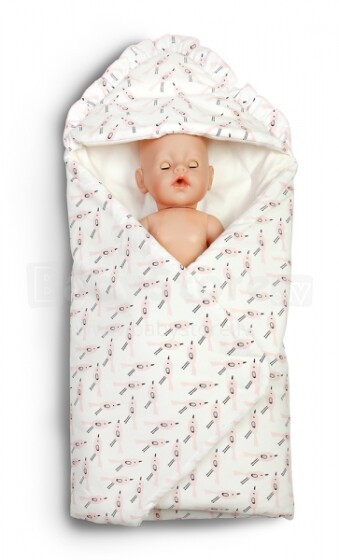 YappyKids Birds Art.88324  Хлопковый конвертик одеялко для выписки (для новорождённого) 35х70 см