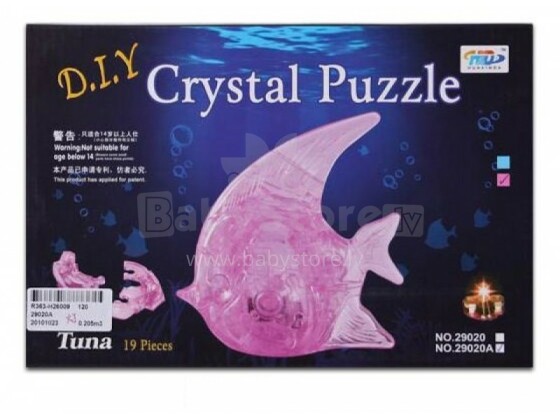 Crystal Puzzle Art. 29020 Fish 3D Puzles