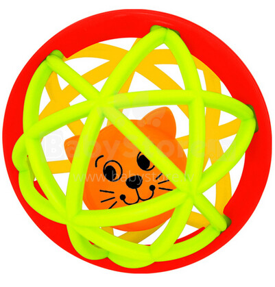 Kiddieland Art. 049858 Rattling Kitty Ball Игрушка развивающая - 'Мяч с котенком'