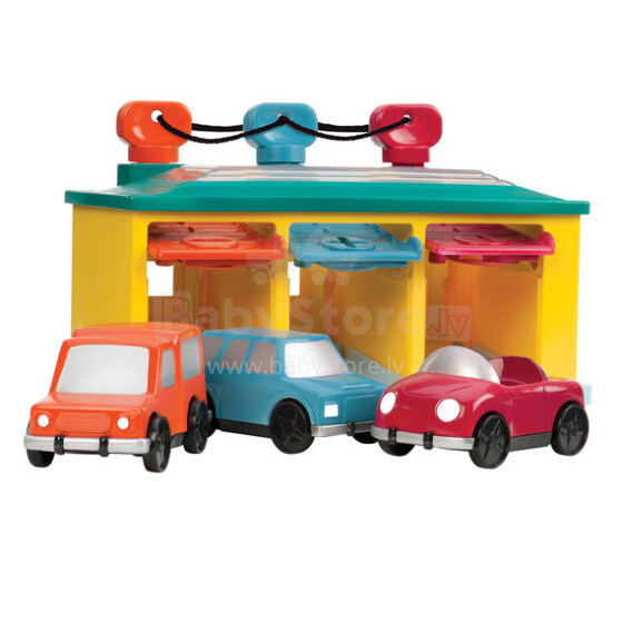 „Battat Art.BT2412Z“ 3 automobilių garažas Mokomasis žaislas „Garage 3 Car“