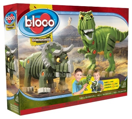 Bloco Art.BC-35002  Мягкий конструктор Динозавр, 200 дет.