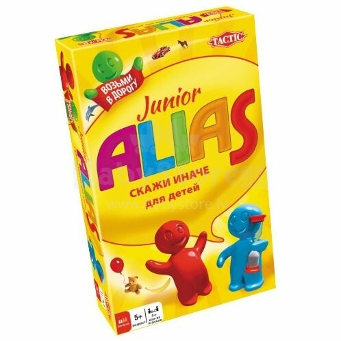Tactic 53369 Настольная игра Alias Junior для детей, дорожная версия