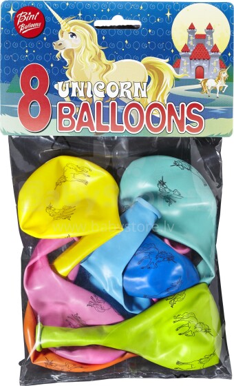 Viborg Art.80811H Mixed Balloons Unicorn Воздушные шары 8 шт.