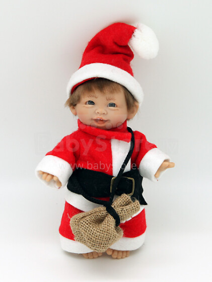 Magic Baby Art.00132 Lellīte ziemassvētku rūķiša apģērbā (18 cm), dāvanu kastītē