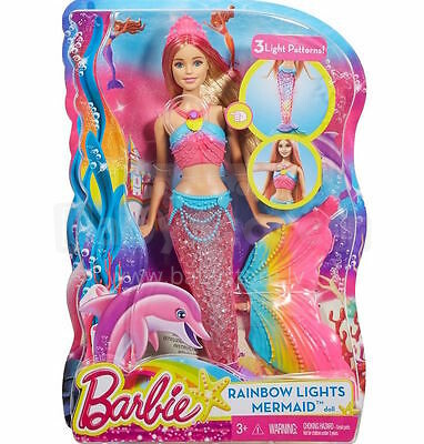 Mattel Barbie Art.DHC40 vaivorykštinė undinė su šviesa
