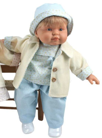 Magic Baby Art.35035 Кукла-мальчик в синних штанишках (36см)