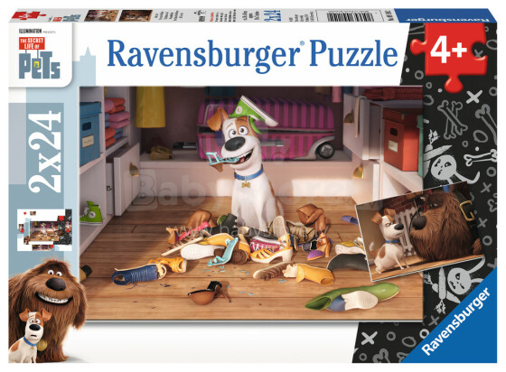 „Ravensburger“ naminių gyvūnėlių paslapčių galvosūkių menas. 091102V galvosūkiai 2x24