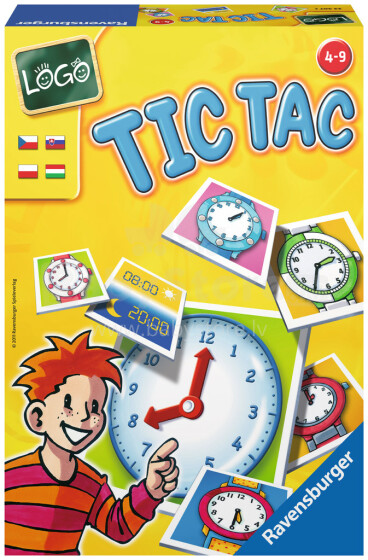 Ravensburger TicTac Art.24407  Galda Spēle Cik ir pulkstenis?