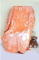 Mežroze Orange  Art.89455 Baby Blanket 100% Cotton 100x140