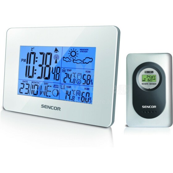 Sencor Art.SWS51W Метеостанция с беспроводным термометром и гигрометром