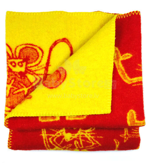 Wool  Art.0654  wool baby quilt 100x140cm