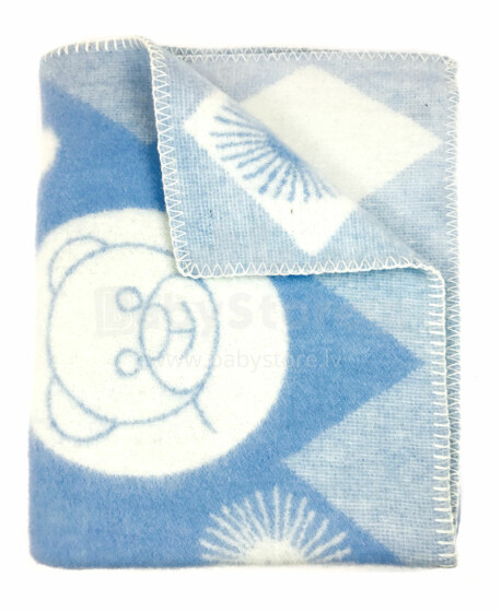 Natural Merino wool baby quilt 130x90cm Art.0877