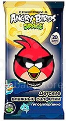 Angry Birds Art.29000142  Детские влажные салфетки  ,20 шт.