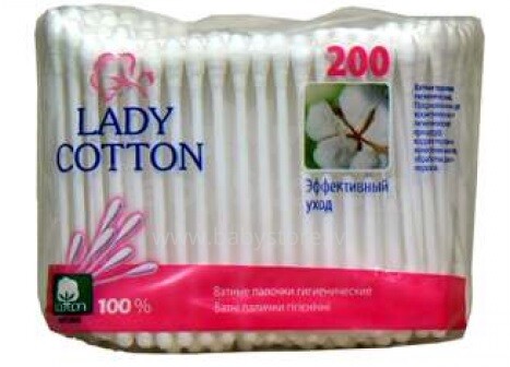 Lady Cotton Art.29100051  Ватные палочки  200 шт. 