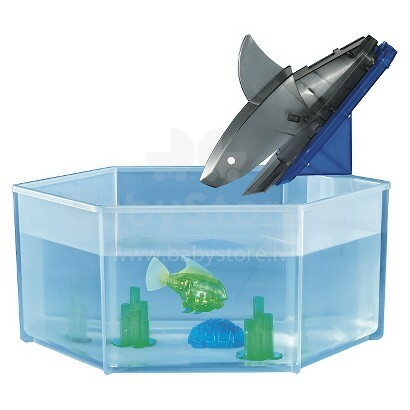HexBug Aquabot Art.460-3358  Микро-робот  Аквабот рыбка в аквариуме с акулой