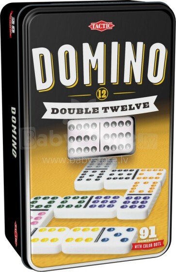 Tactic Art.53915T Domino su 91 vnt. spalvoti kauliukai