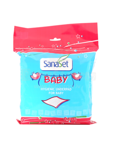 Disposible Baby pads pink 6psc 40x60 cm